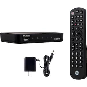 4-Port HDMI Switch with 4-Device Universal Remote Control