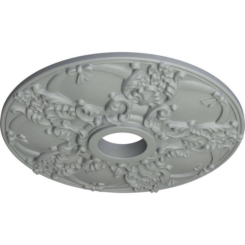 18" Primed White Urethane Decorative Ceiling Medallion