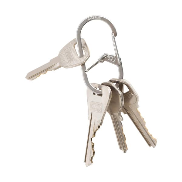Nite Ize Key Ring with Carabiners KRG-03-11 - The Home Depot