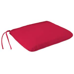 18 in. L x 15 in. W x 3 in. T Outdoor Seat Cushion in Pompeii Red