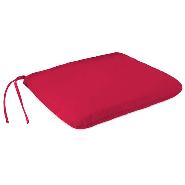 Jordan Manufacturing 18 in. L x 15 in. W x 3 in. T Outdoor Seat Cushion in Pompeii Red