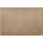 Bungalow Flooring Waterhog Gems Camel 24 in x 36 in Pet Polyester Indoor Outdoor Door Mat