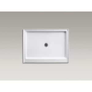 Purist 48 in. x 36 in. Single Threshold Shower Base with Center Drain in White