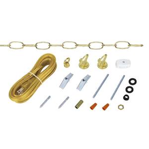 Polished Brass Swag Light Kit (1-Pack)