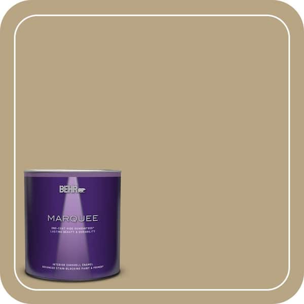 BEHR MARQUEE 1 qt. Home Decorators Collection #HDC-CT-07 Country Cork One-Coat Hide Eggshell Enamel Interior Paint & Primer