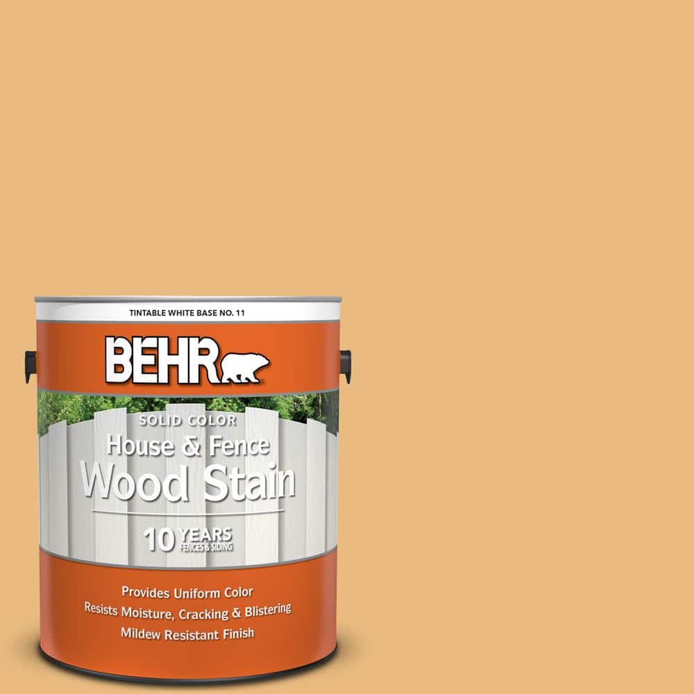 1 gal. #310D-4 Gold Buff Solid Color House and Fence Exterior Wood Stain