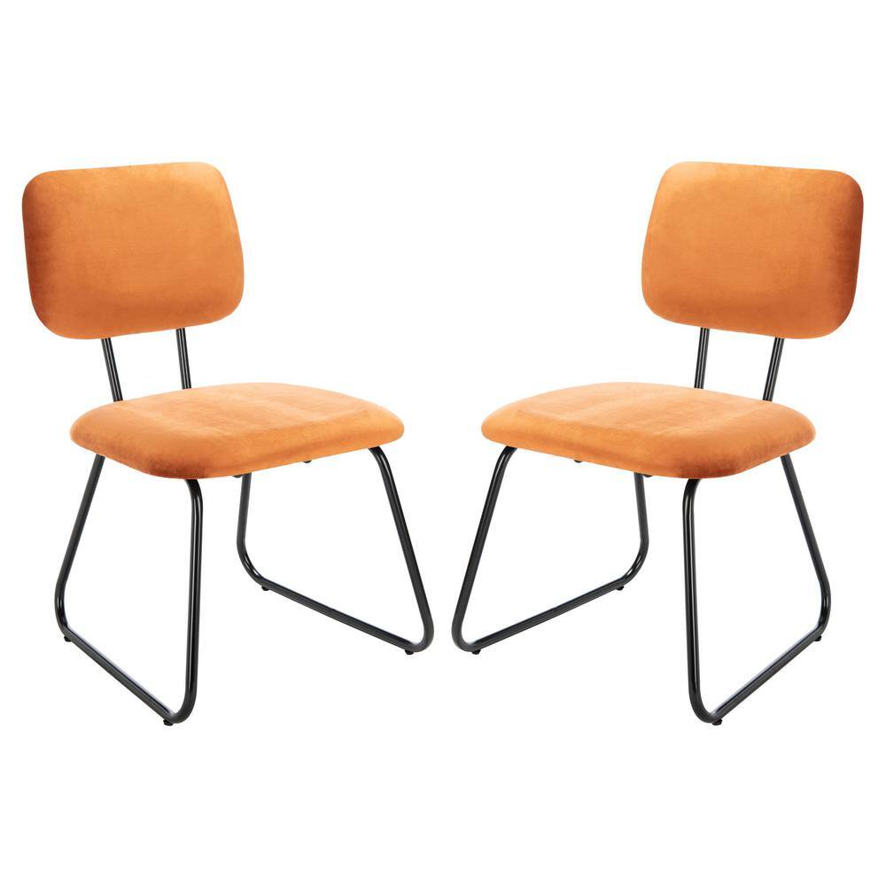 Chavelle Orange/Black Upholstered Side Chairs (Set of 2)