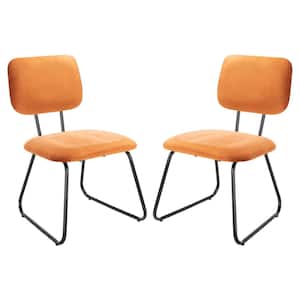 Chavelle Orange/Black Upholstered Side Chairs (Set of 2)