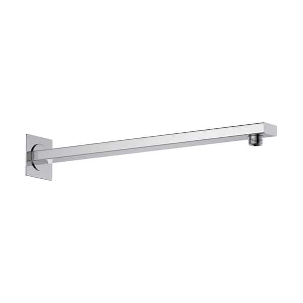 16 in. Wall Mounted Stainless Steel Shower Arm in Chrome (1-Pack)