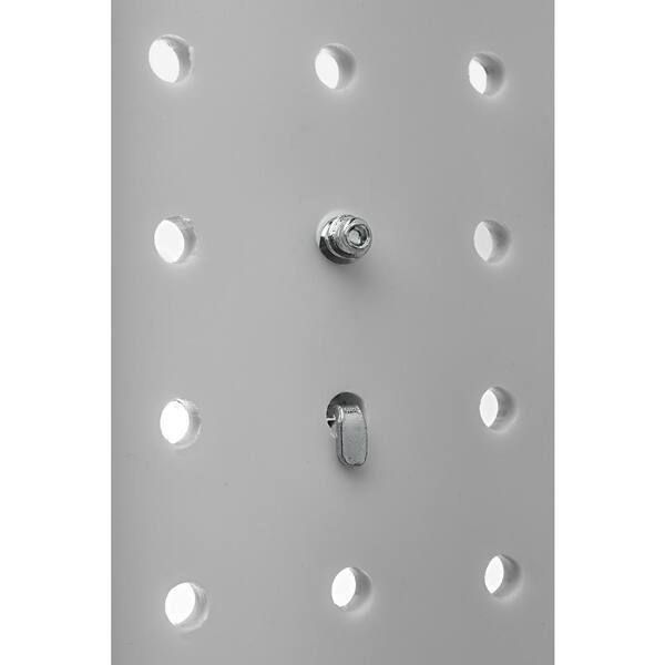 5-Pack Triton Products 76828 DuraHook 8-Inch 30-Degree Bend 2-3/4-Inch I.D Zinc Plated Steel Double Closed End Loop Pegboard Hook for DuraBoard or 1/8 Inch and 1/4 Inch Pegboard 