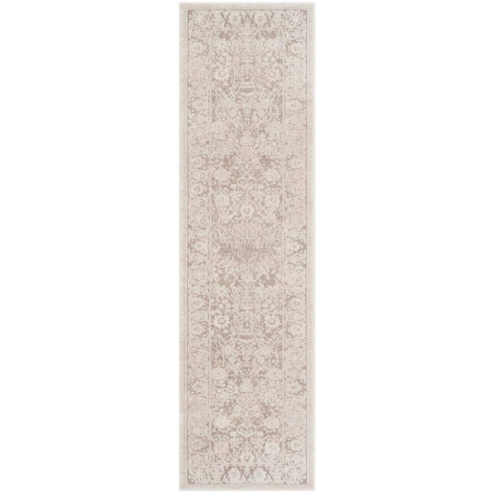 Reflection Beige/Cream 2 ft. x 6 ft. Border Distressed Runner Rug price history on PriceWatchPro