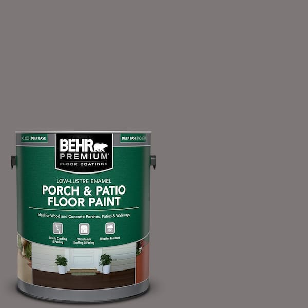 BEHR PREMIUM 1 gal. #PFC-74 Tarnished Silver Low-Lustre Enamel Interior/Exterior Porch and Patio Floor Paint