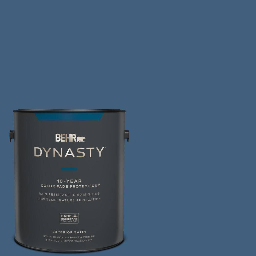 BEHR DYNASTY 1 gal. #M510-6 Tidal Satin Enamel Exterior Stain-Blocking ...