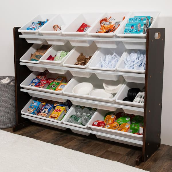 Kids Toy Storage Organizer with 12 Plastic Bins