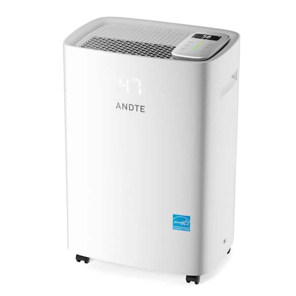 120 pt. 6.500 sq. ft. Bucketless Energy Star Commercial Dehumidifier in White with Auto Defrost for Basement