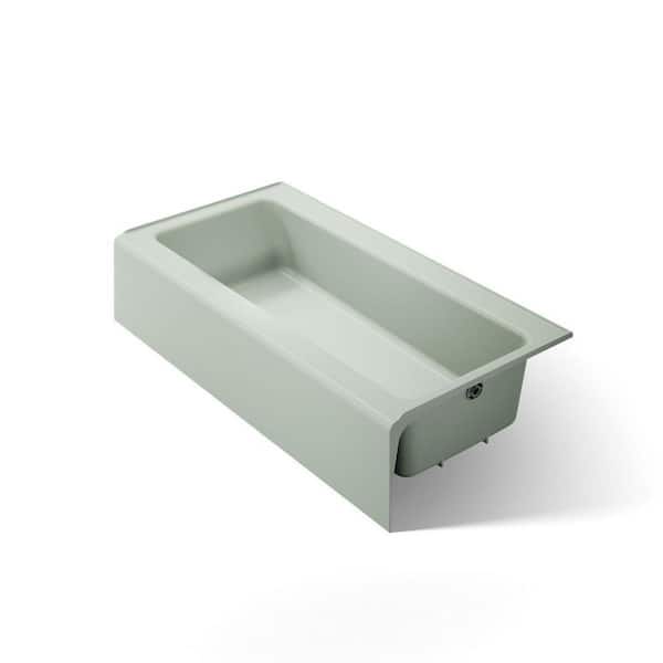 Bellwether 60 in. x 30.25 in. Soaking Bathtub with Right Drain in Aspen Green