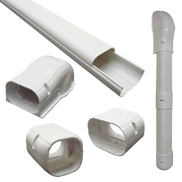 DuctlessAire 3 in. x 7.5 ft. Cover Kit for Air Conditioner and Heat Pump Line Sets - Ductless Mini Split or Central