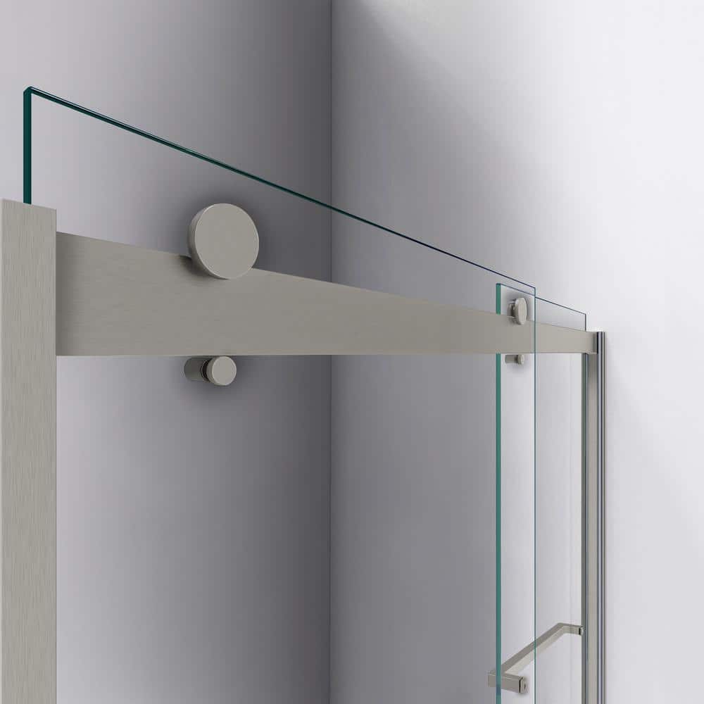 Sapphire 56-60" Brushed Nickel Semi-Frameless Sliding Shower Door