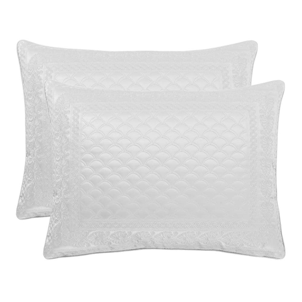 Lincoln White Polyester King Sham