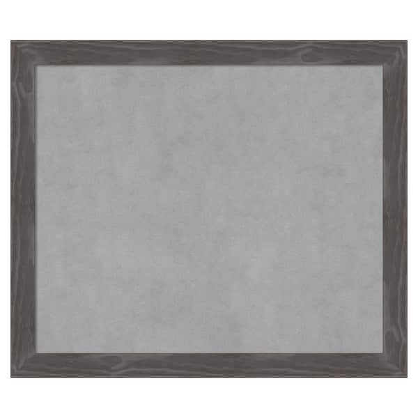 Amanti Art Woodridge Rustic Grey 27 in. x 23 in. Framed Magnetic Board