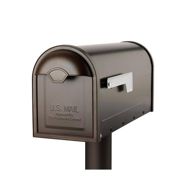 Winston Rubbed Bronze Post Mount Mailbox Winston Rubbed Bronze Post Mount Mailbox