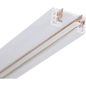 6 ft. 120-Volt 2-Circuit/1-Neutral White Aluminum Linear Track System/Rail/Section