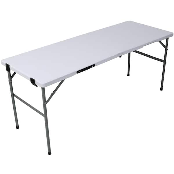 Magic 8 Table Flynama 70in Portable Folding Picnic Table Set with 2 Benches, Wood ...