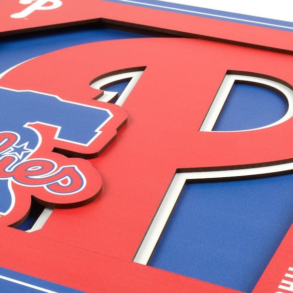 MLB Philadelphia Phillies 3D Logo Series Wall Art - 12x12 2507187