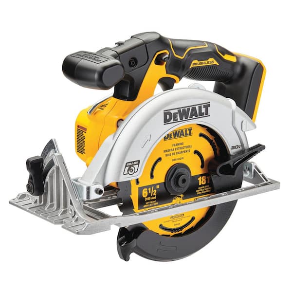 DEWALT 20V MAX Cordless 6-1/2 in. Circular Saw with Compact Lithium-Ion Battery