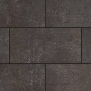 Castle Black Slate 6 MIL x 12 in. W x 24 in. L Click Lock Waterproof Vinyl Tile Flooring (571.9 sqft/pallet)