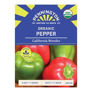 Organic Pepper California Wonder Fruit Seed