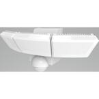 LUTEC Triple-Head 1800 Lumen 180° White Motion Sensing Outdoor ...