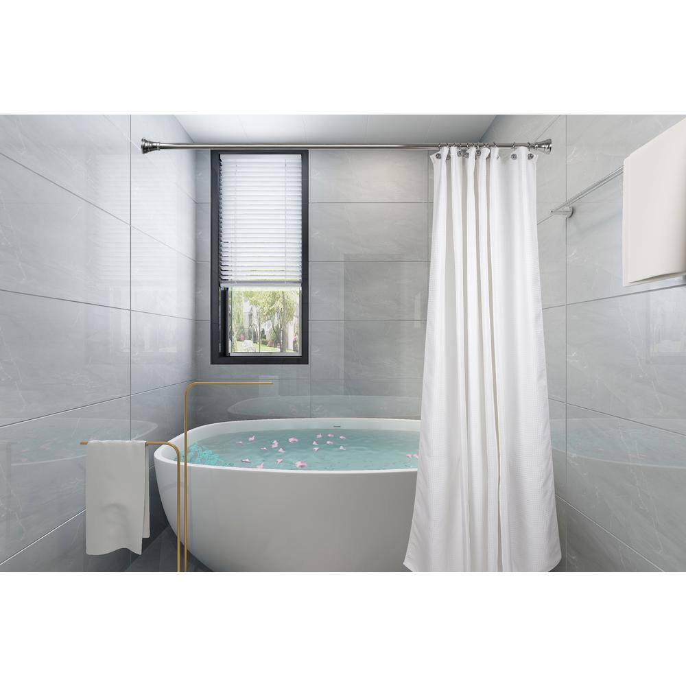 Chrome Decorative Metal Shower Curtain Hooks Set of 12