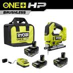 ONE+ 18V Lithium-Ion 2.0 Ah, 4.0 Ah, and 6.0 Ah HIGH PERFORMANCE Batteries and Charger Kit w/ HP Brushless Jig Saw