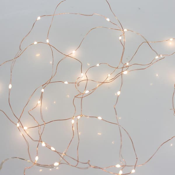 Sonicgrace 200-Light 66 ft. Indoor LED Copper Wire Warm White Plug-in ...