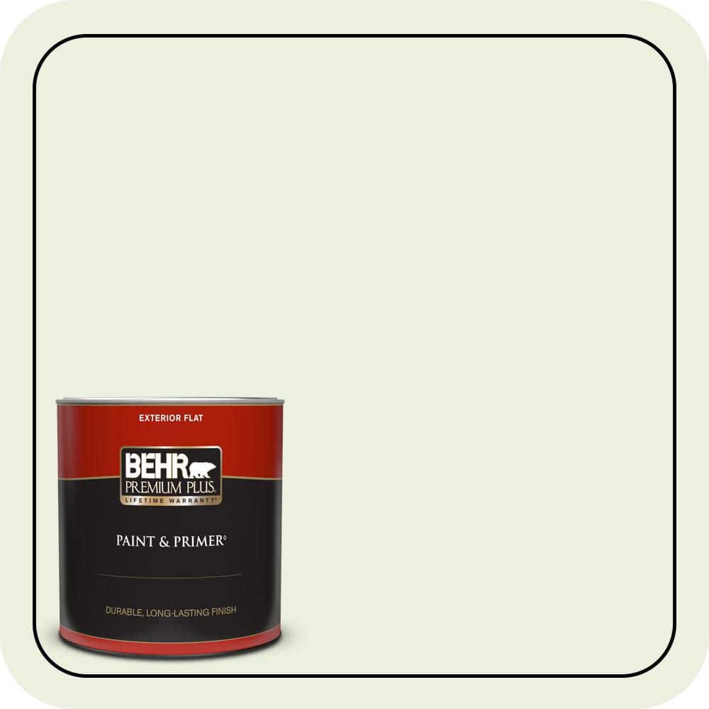 1 qt. #M360-1 Glisten Green Flat Exterior Paint & Primer product image for price tracking