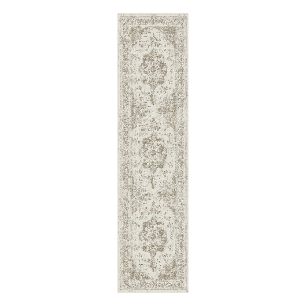 Jane Eyre Brown 2 ft. x 8 ft. Vintage Medallion Distressed Runner Rug price history on PriceWatchPro