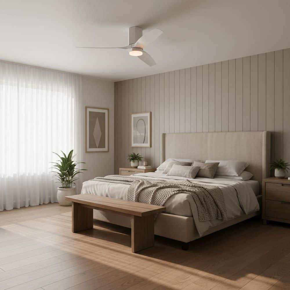 Facet 52.0 in. Indoor/Outdoor Integrated LED Matte White Ceiling Fan with Remote Control price history on PriceWatchPro