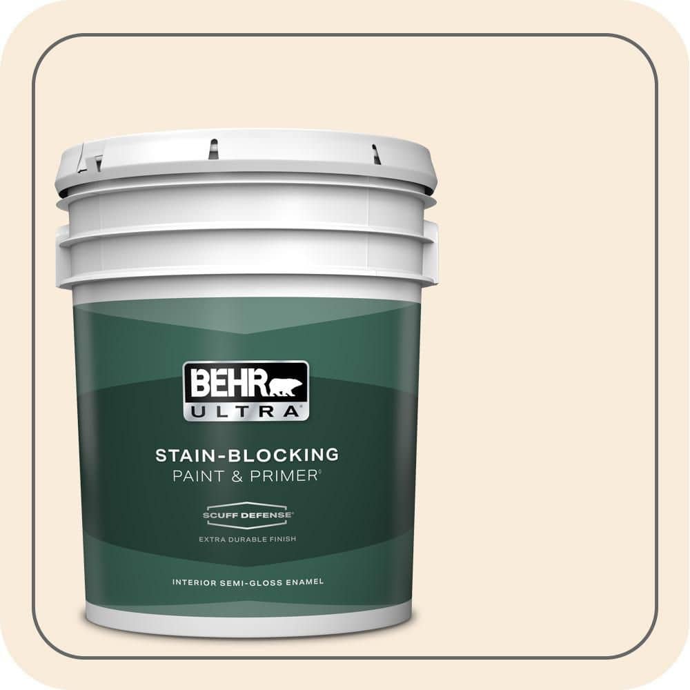 5 gal. #PPH-12 Ivory Extra Durable Semi-Gloss Enamel Interior Paint & Primer price history on PriceWatchPro