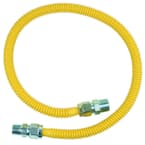 ProCoat 3/4 in. MIP x 1/2 in. MIP x 36 in. Stainless Steel Gas Connector 5/8 in. O.D. (125,000 BTU)