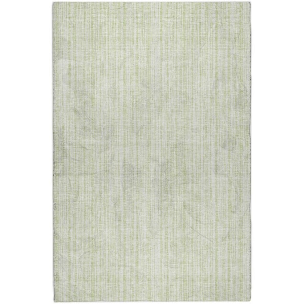 Dream Shag Premium Machine Washable Abstract ADS760 Mint 10 ft. x 14 ft. Area Rug