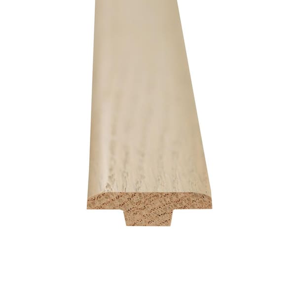 A&A Surfaces Beach Buff 0.37 in. Thick x 1.24 in. Wide x 78 in. Length Luxury T-Molding  Trim