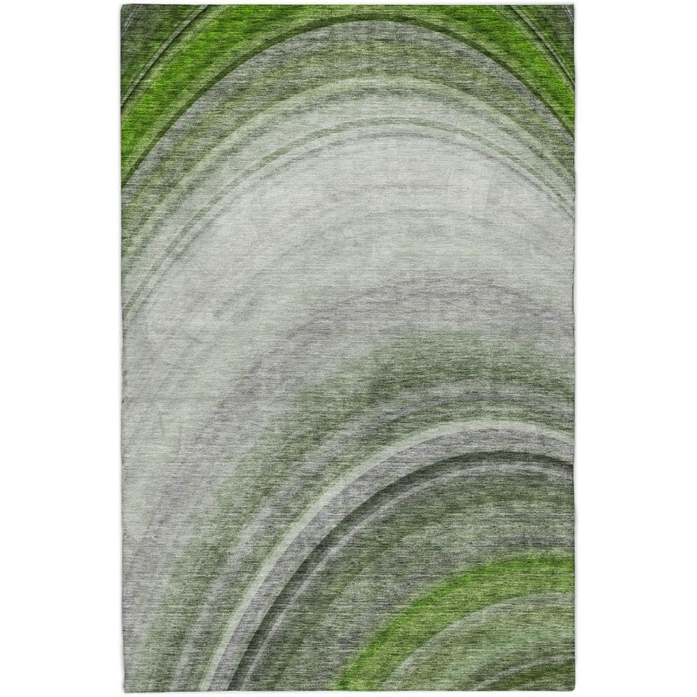 Dream Shag Premium Machine Washable Abstract ADS584 Green 10 ft. x 14 ft. Area Rug price history on PriceWatchPro