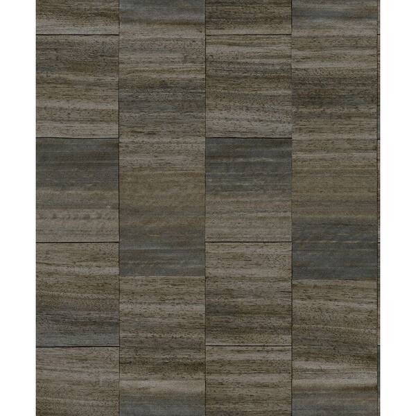 Graphite Grey Checkered Denim Print Non Woven Non-Pasted Textured Wallpaper 57 sq. ft.