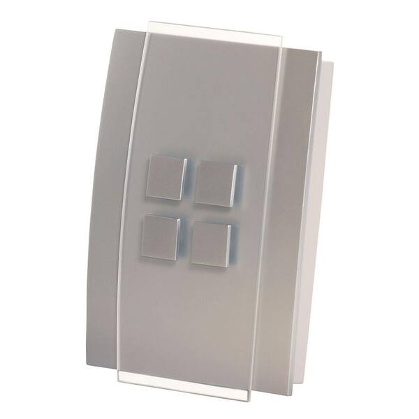 Honeywell Decor Series Wireless Door Chime with Push Button, Satin Nickel