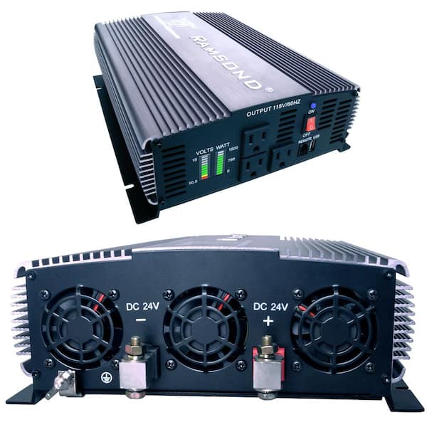Ramsond Sunray 1500-Watt Pure Sine Wave Intelligent DC to AC Battery and Solar Inverter