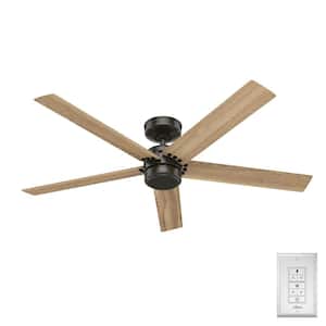 Burton 52 in. Indoor/Outdoor Noble Bronze Ceiling Fan with Wall Control Included For Patios or Bedrooms