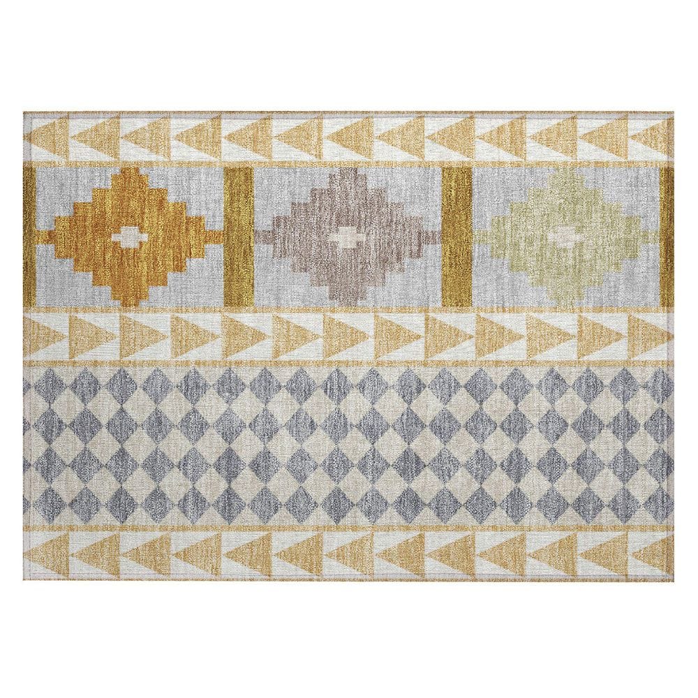Chantille Machine Washable Indoor/Outdoor Abstract ACN2522 Gold 2 ft. x 3 ft. Accent Rug price history on PriceWatchPro