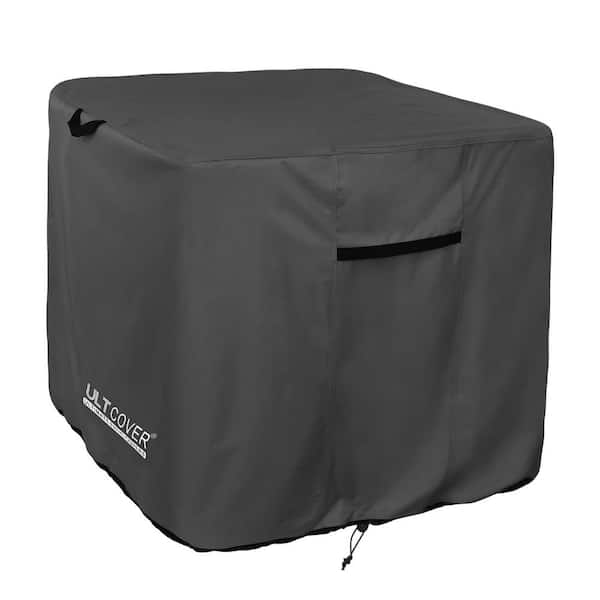 Angel Sar 30 in. x 30 in. x 32 in. Black Polyester Air Conditioner Covers, Waterproof AC Unit Covers for Winter Snow Rain Leaves