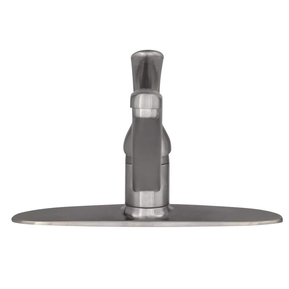 Stainless Steel Single-Handle Kitchen Faucet with Side Sprayer